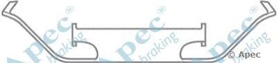 APEC BRAKING kit511 -  Комплектующие, тормозные колодки
